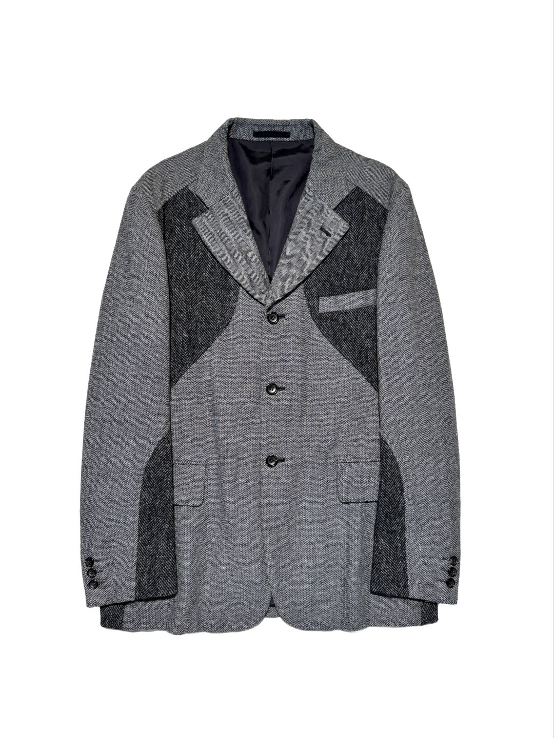 Comme des Garçons Homme Plus AW 2003 Herringbone Wool Jacket by Comme des Garçons in size L from COATS & JACKETS category
