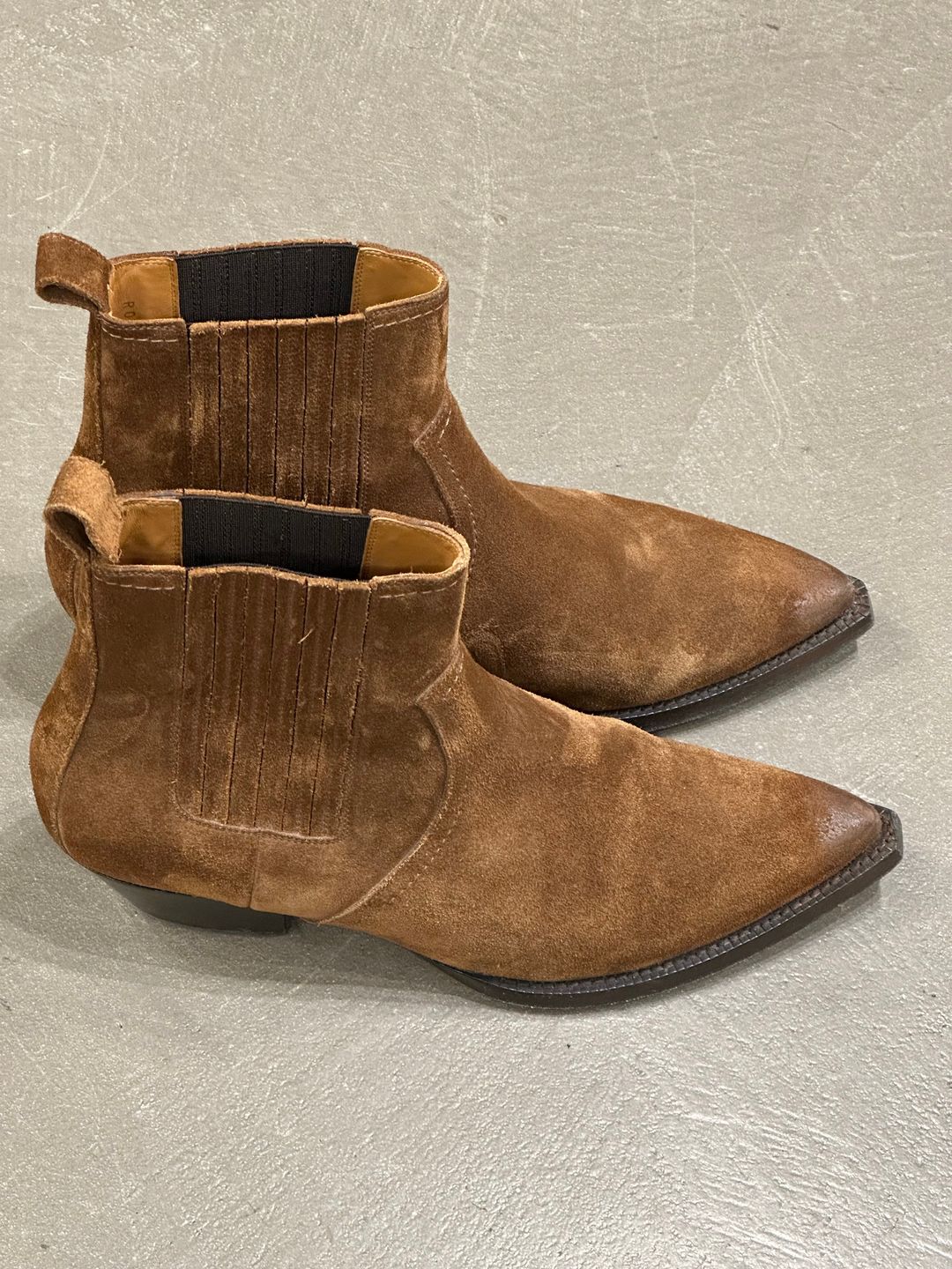 Saint Laurent Paris western suede boots by SAINT LAURENT in size EU 42 from SHOES category