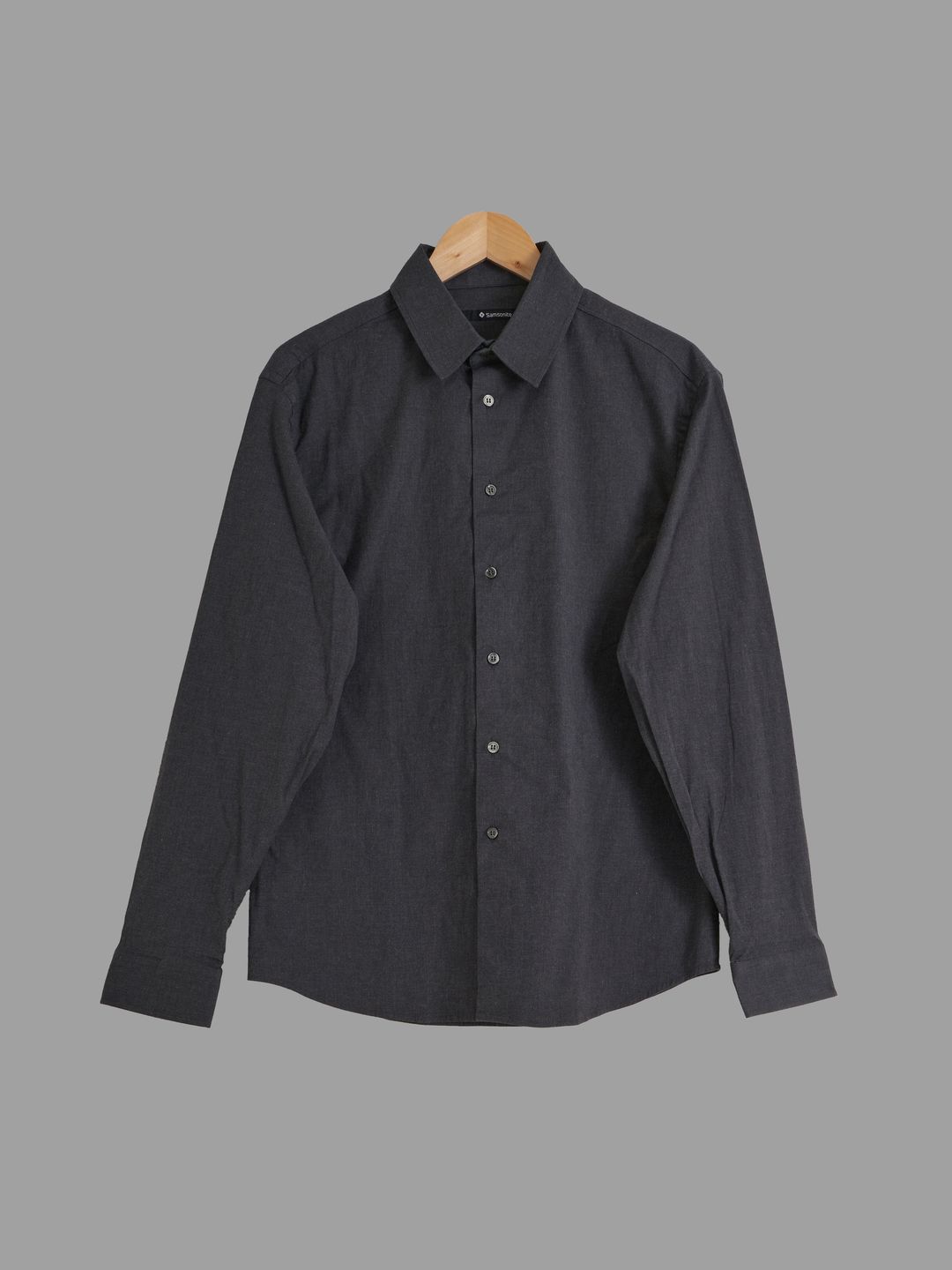 Samsonite dark grey stretch cotton shirt - approx mens size M - L by Samsonite in size L from SHIRTS category