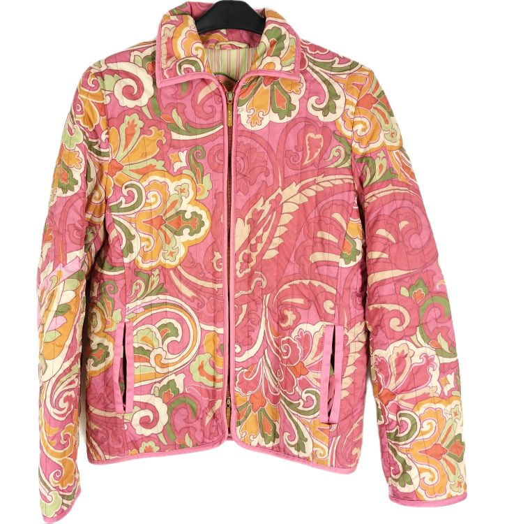 Etro Paisley Quilted Double Zip up Jacket Sz 42 by ETRO in size AU/UK 10 from COATS & JACKETS category