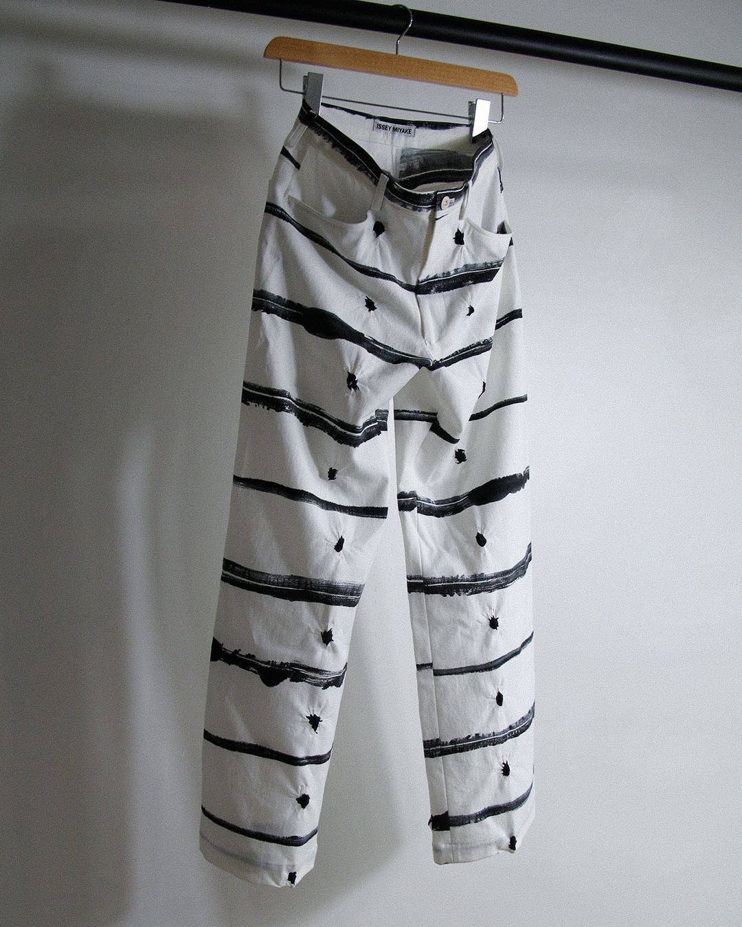 s/s1997 Issey Miyake patterned pants by ISSEY MIYAKE in size ONE SIZE from TROUSERS category