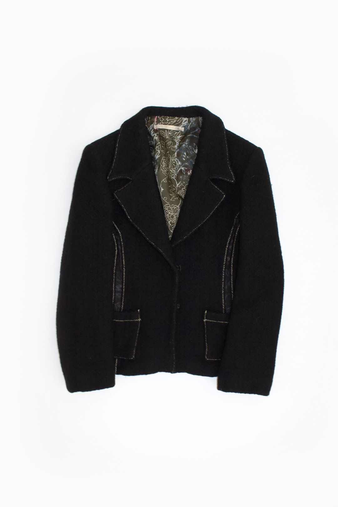 Roberto Cavalli black wool blazer by ROBERTO CAVALLI in size IT 46 from SUITS category