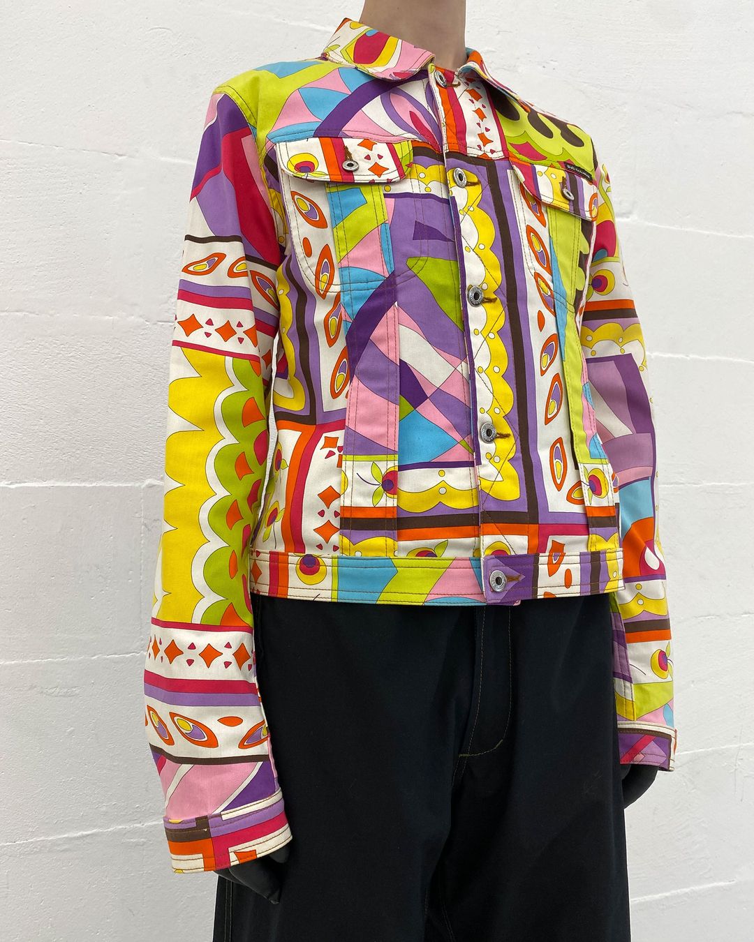 Dolce & Gabbana 2000s All Over Print Denim Jacket Multicolor by DOLCE & GABBANA in size L from COATS & JACKETS category
