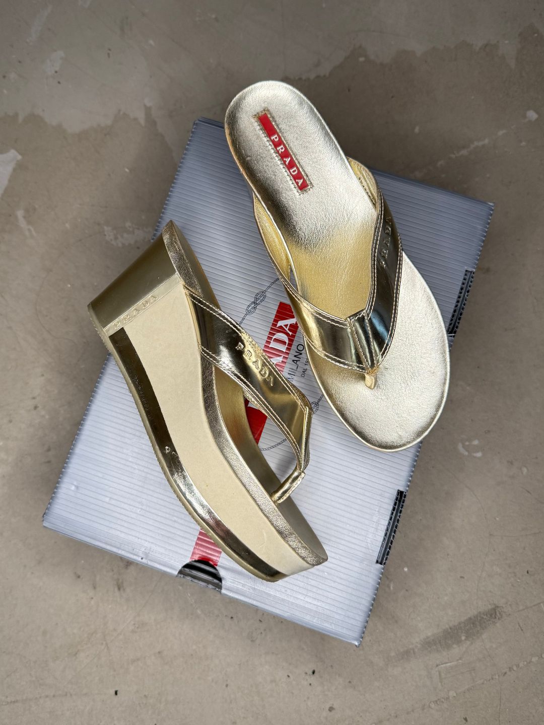 2008 Prada Linea Rossa Platform Sandals by PRADA in size EU 36 from SHOES category