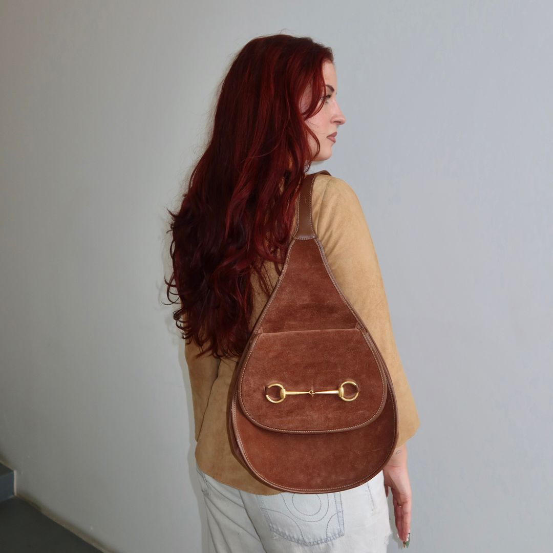 Gucci Suede Crossbody by GUCCI in size ONE SIZE from BAGS category