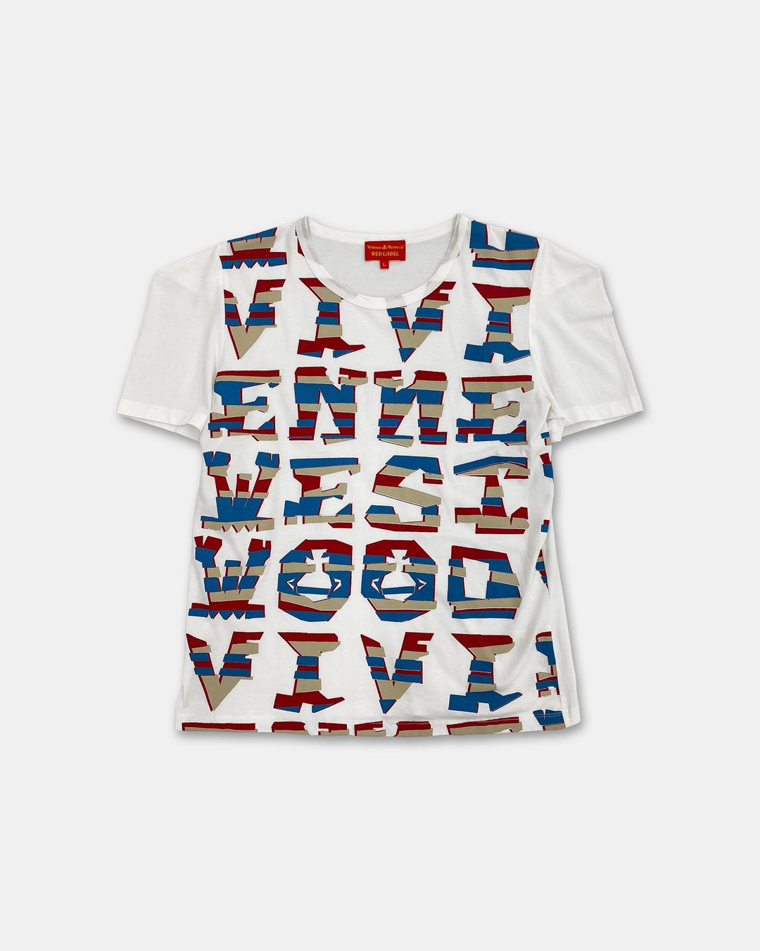 Vivienne Westwood SS2011 Big Letters Top White by VIVIENNE WESTWOOD in size L from TOPS category