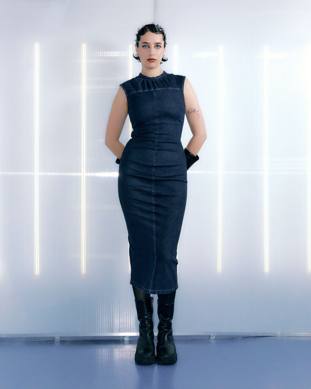 Denim Bodycon Dress by SPORTMAX in size ONE SIZE from DRESSES category