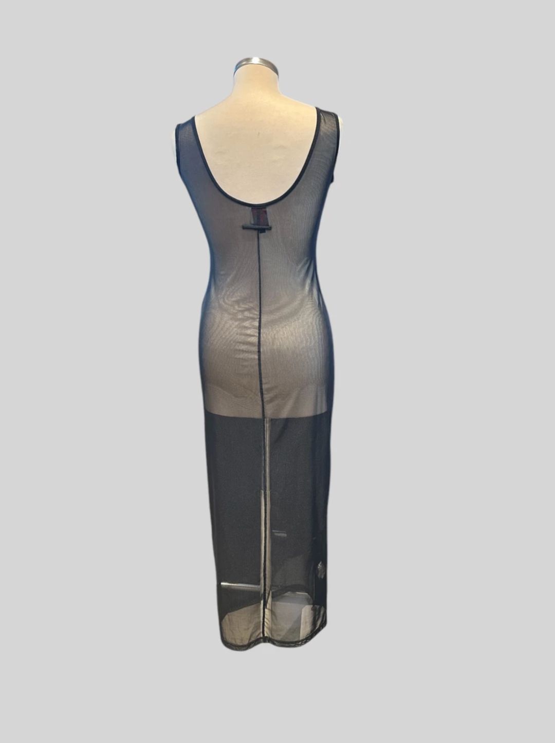 JEAN PAUL GAULTIER black mesh dress by JEAN PAUL GAULTIER in size IT 40 from DRESSES category