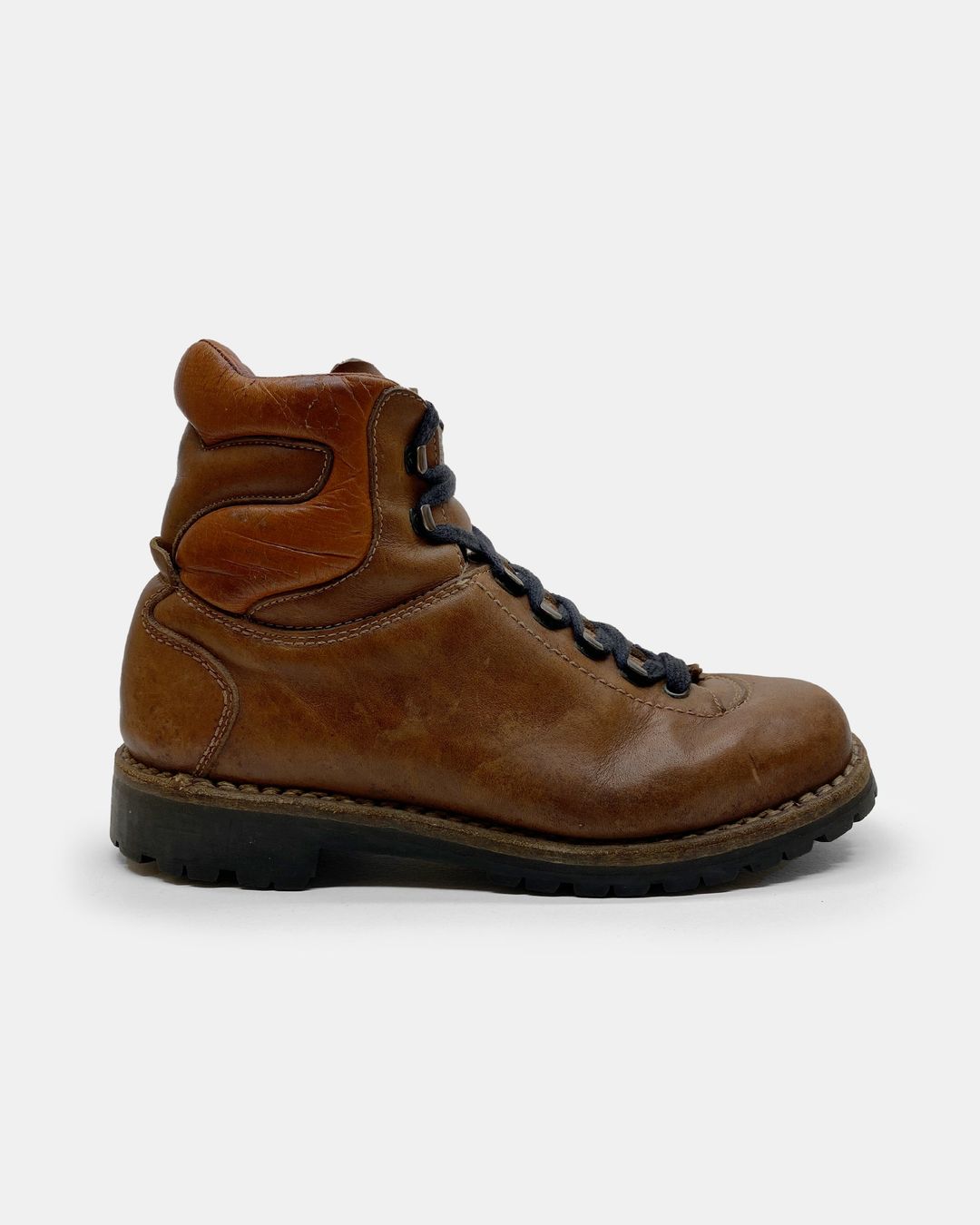 Adidas 1970s Vibram Sole Leather Hiking Boots Brown by ADIDAS in size EU 38 from SHOES category