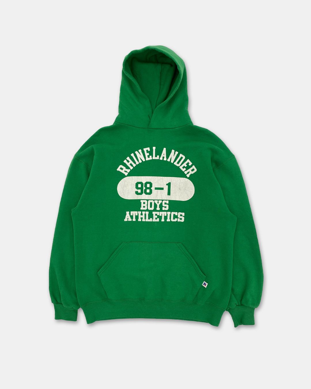 Vintage 1990s Made in USA Rhinelander Hoodie Green by Vintage in size L from KNITWEAR category