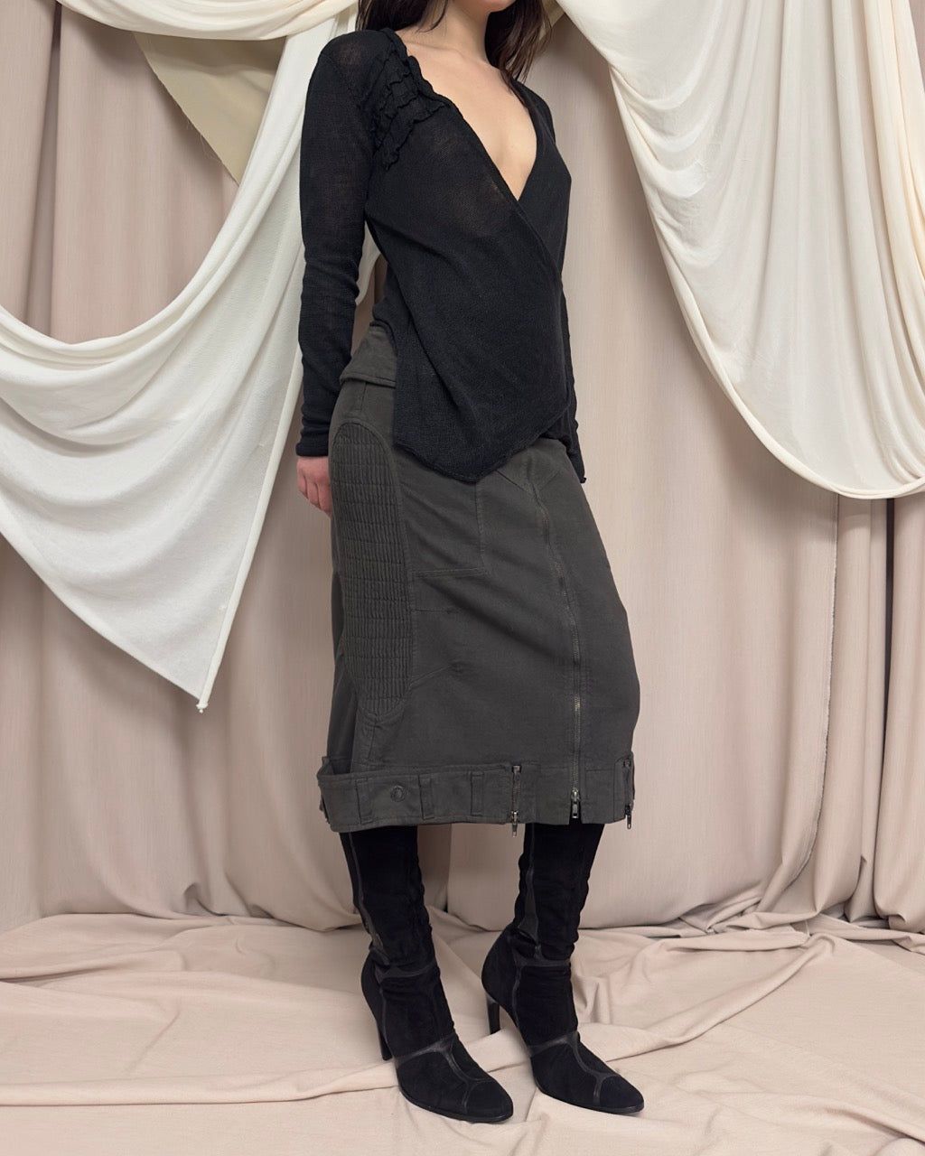 STRUCTURED UTILITY SKIRT by Gaetano Navarra by GAETANO NAVARRA in size IT 44 from SKIRTS category