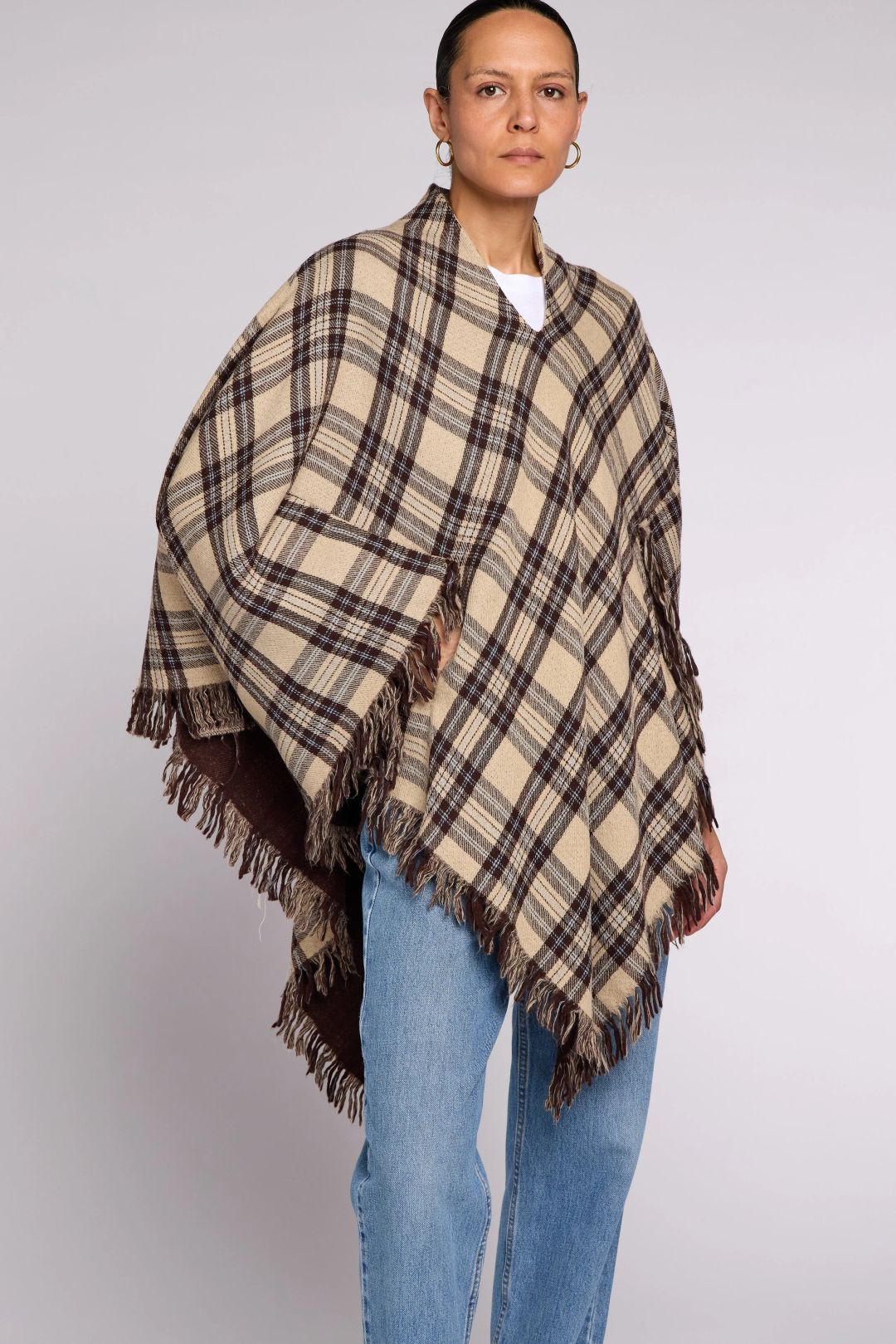 Alexander McQueen A/W 2000 "Eshu" Wool Poncho by ALEXANDER MCQUEEN in size IT 40 from COATS & JACKETS category