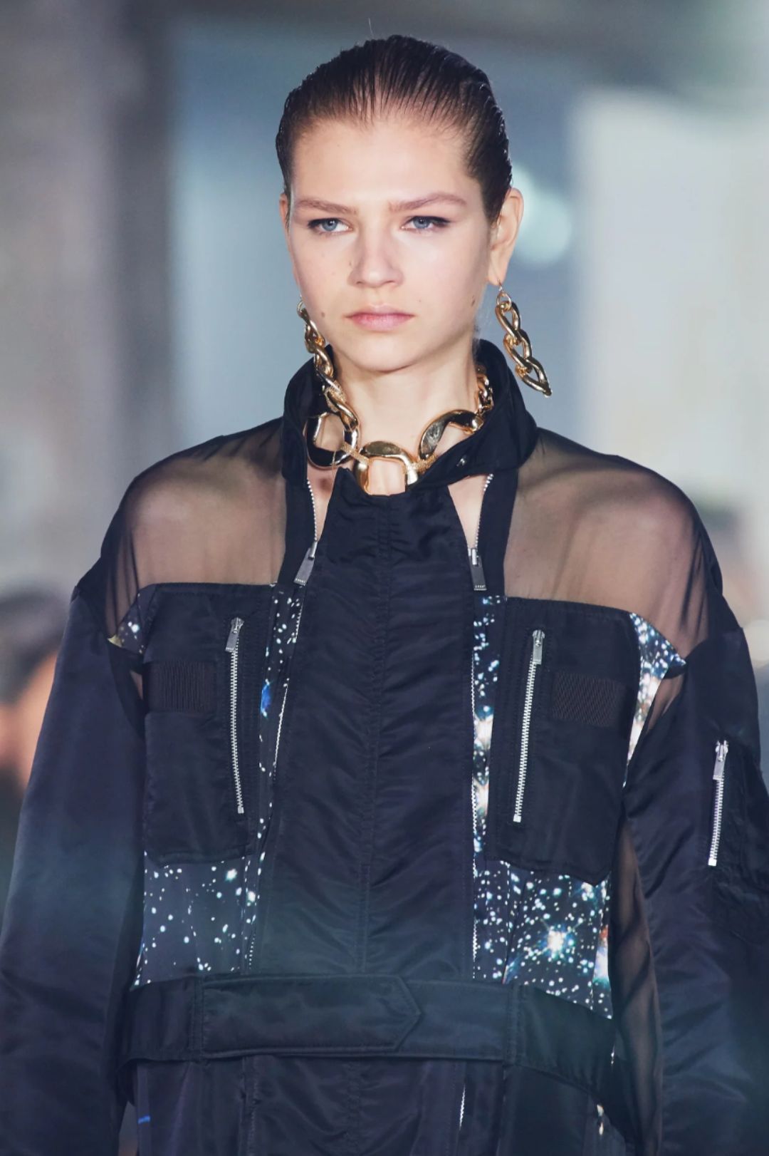 Sculptural mixed metal necklace A/W2020 by SACAI in size N/A from JEWELLERY & WATCHES category