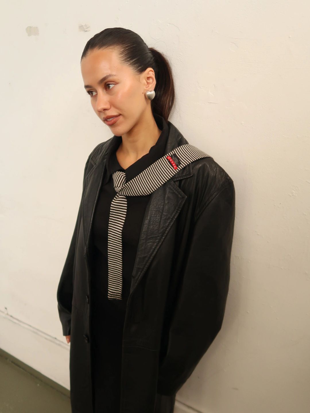 LEATHER TRENCH COAT by N/A in size L from COATS & JACKETS category