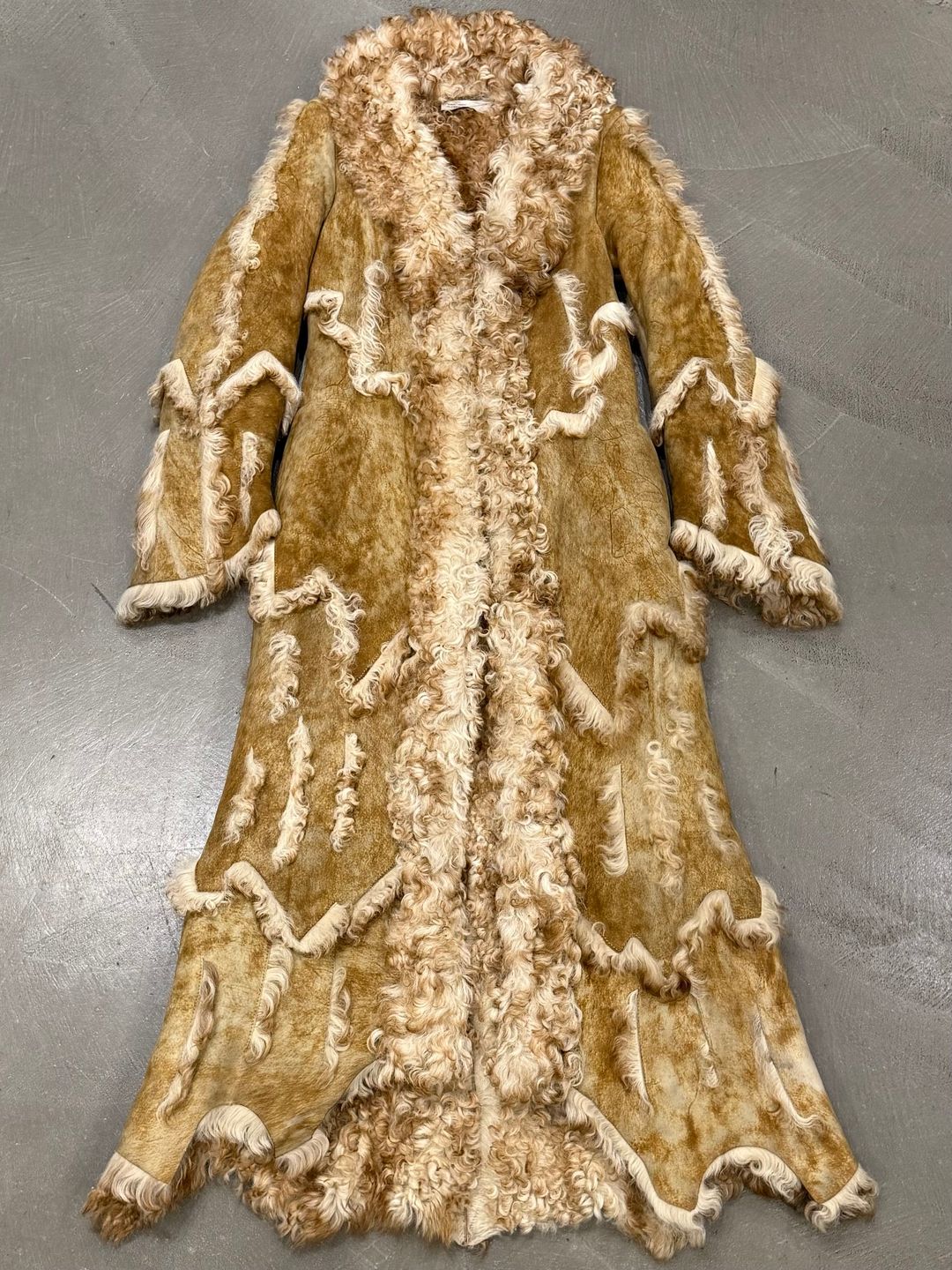 1996 Alexander McQueen “Dante" fur suede coat by ALEXANDER MCQUEEN in size EU 42 from COATS & JACKETS category