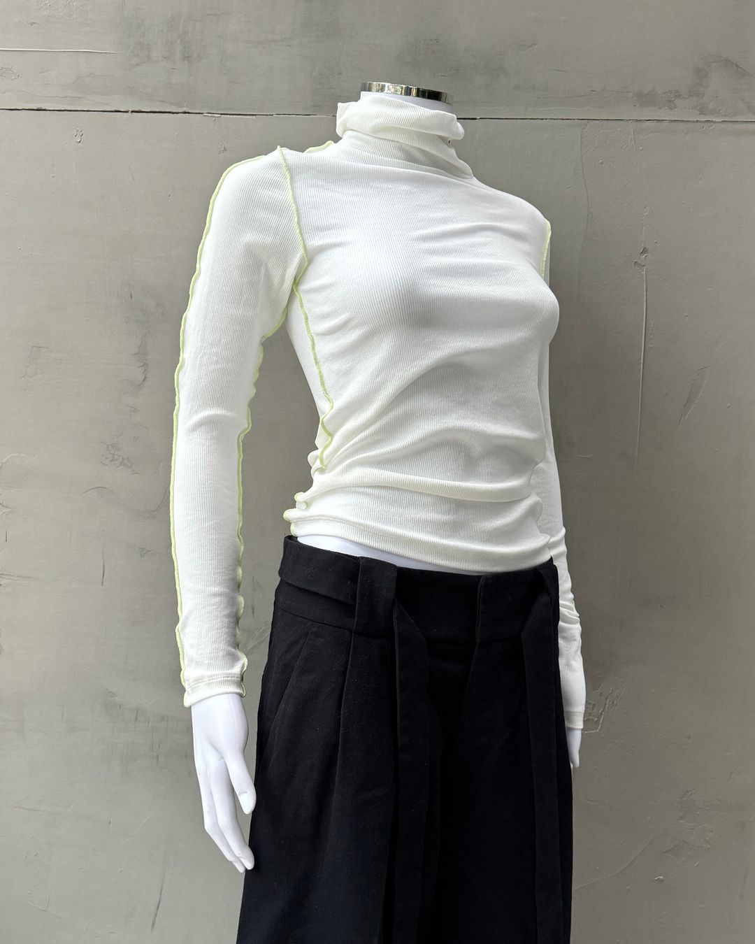 HELMUT LANG RIBBED LONG SLEEVE TOP - S/M by HELMUT LANG in size S from TOPS category