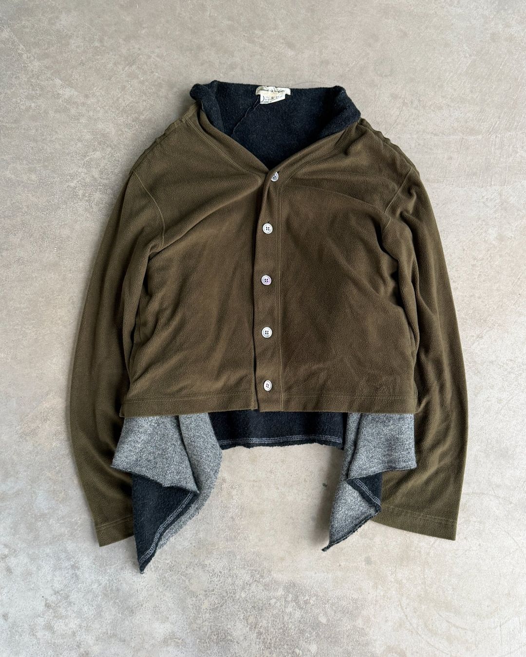 Comme des Garçons 2009 Layered Armhole Cardigan – XS–S by COMME DES GARÇONS in size XS from KNITWEAR category