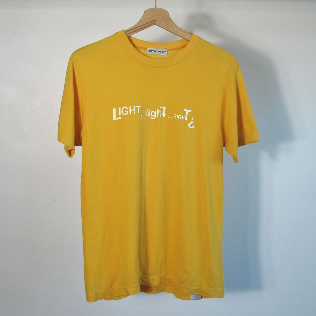 s/s1998 Issey Miyake graphic t-shirt by ISSEY MIYAKE in size ONE SIZE from TOPS category