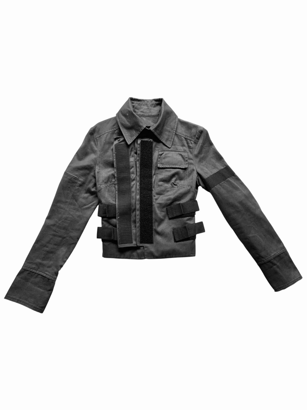 Dolce and Gabbana D&G SS 2002 bondage multipocket grey denim jacket by DOLCE & GABBANA in size S from COATS & JACKETS category