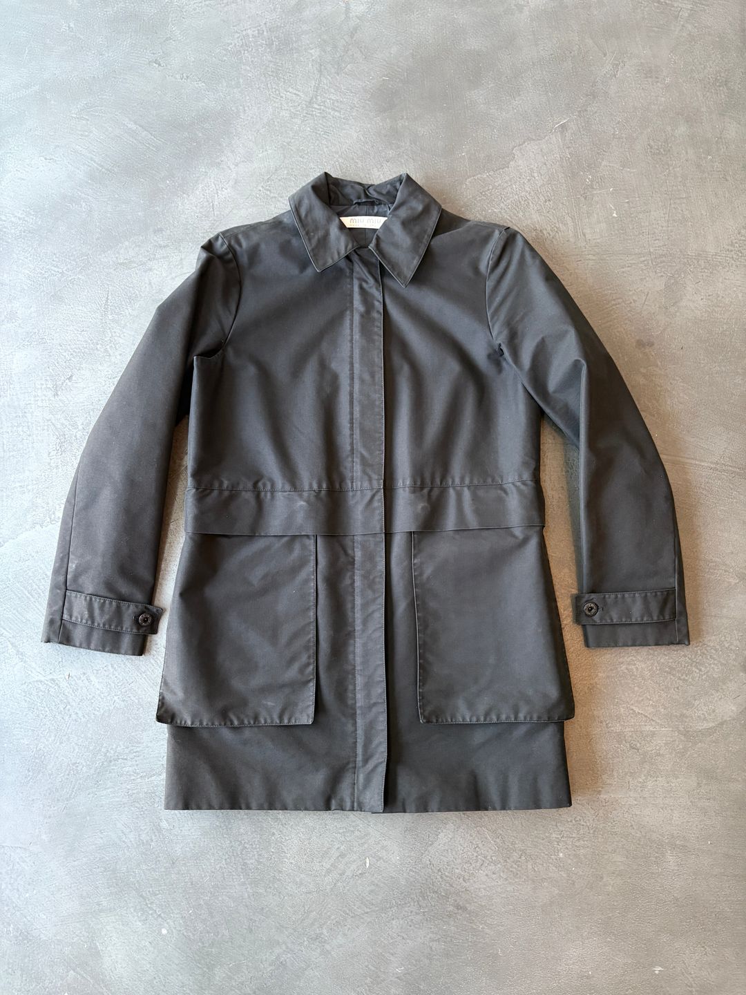 FLAT POCKET DETAIL JACKET by MIU MIU in size L from COATS & JACKETS category