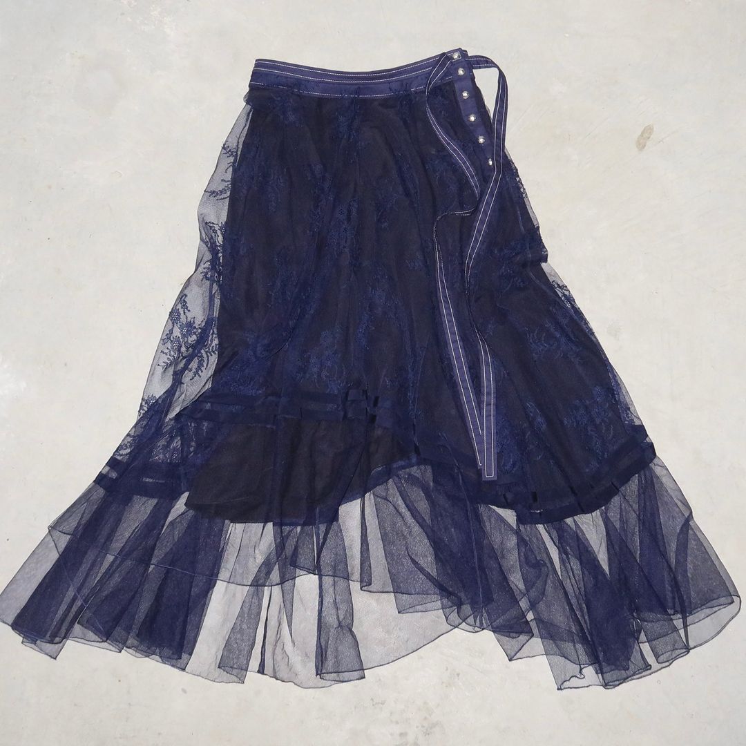 Chloé Resort 2020 Lace Overlay Skirt by Chloé Resort in size AU/UK 6 from SKIRTS category