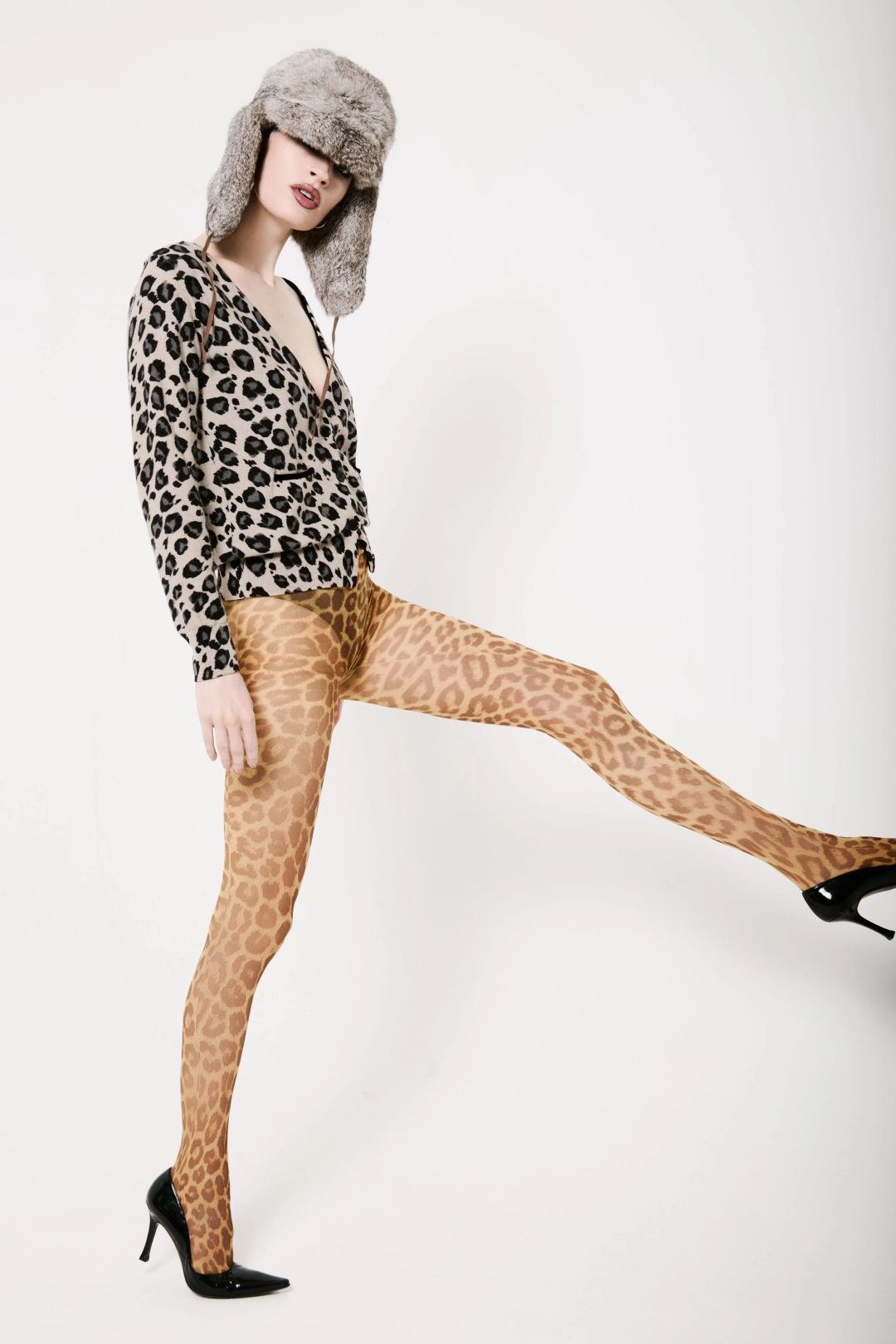 sonia rykiel leopard print cardigan by sonia rykiel in size ONE SIZE from KNITWEAR category