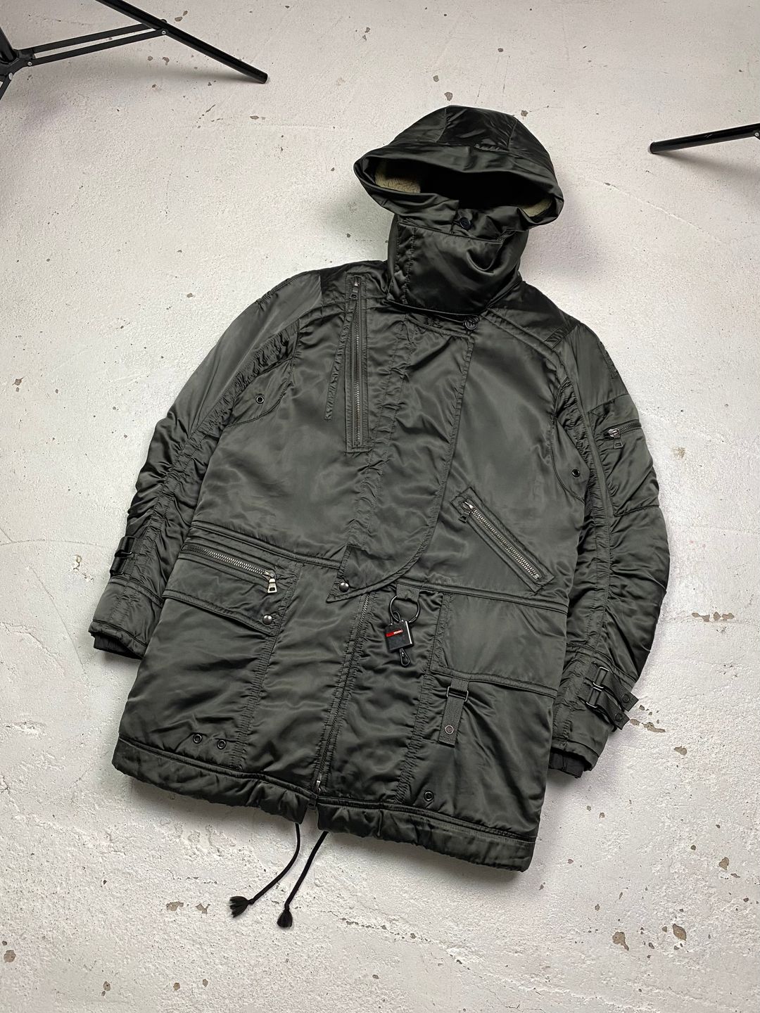 Prada Sport Asymmetrical Parka by PRADA in size ONE SIZE from COATS & JACKETS category