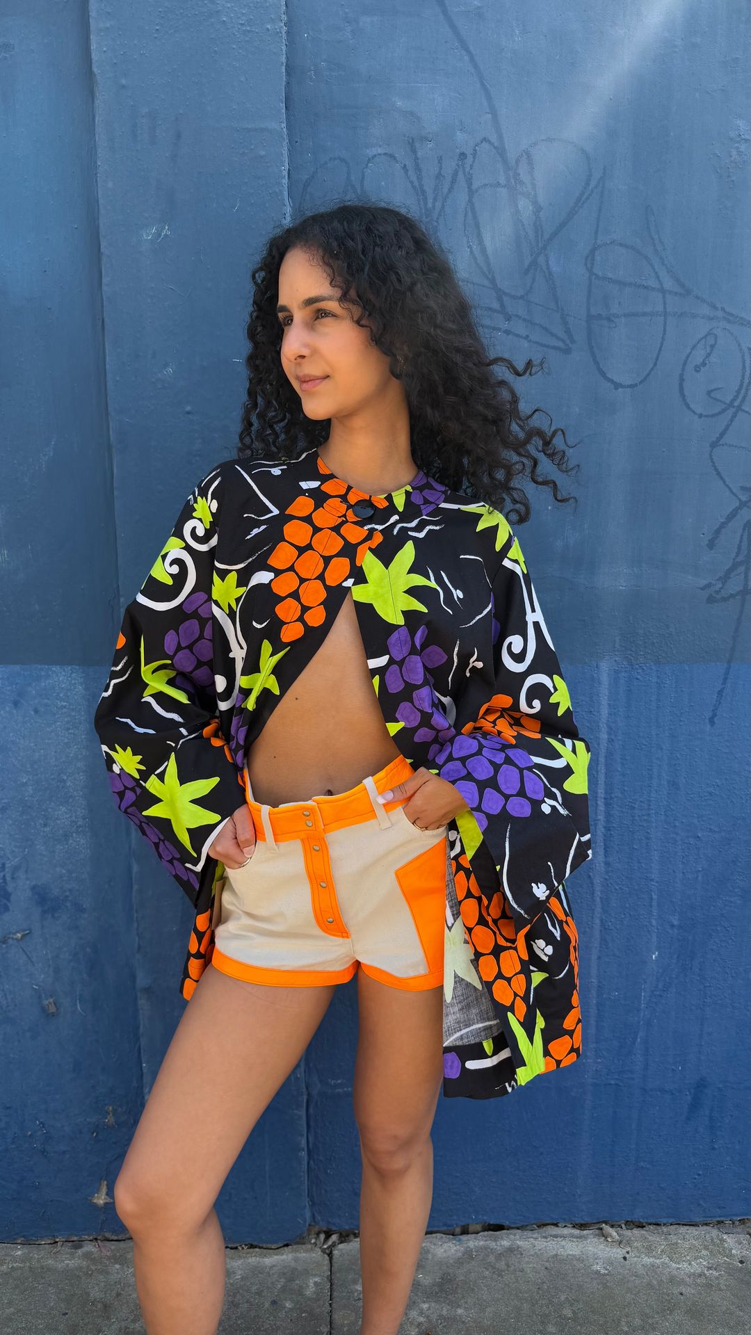 Yves Saint Laurent 1980’s Matisse-inspired print summer jacket by YVES SAINT LAURENT in size ONE SIZE from COATS & JACKETS category