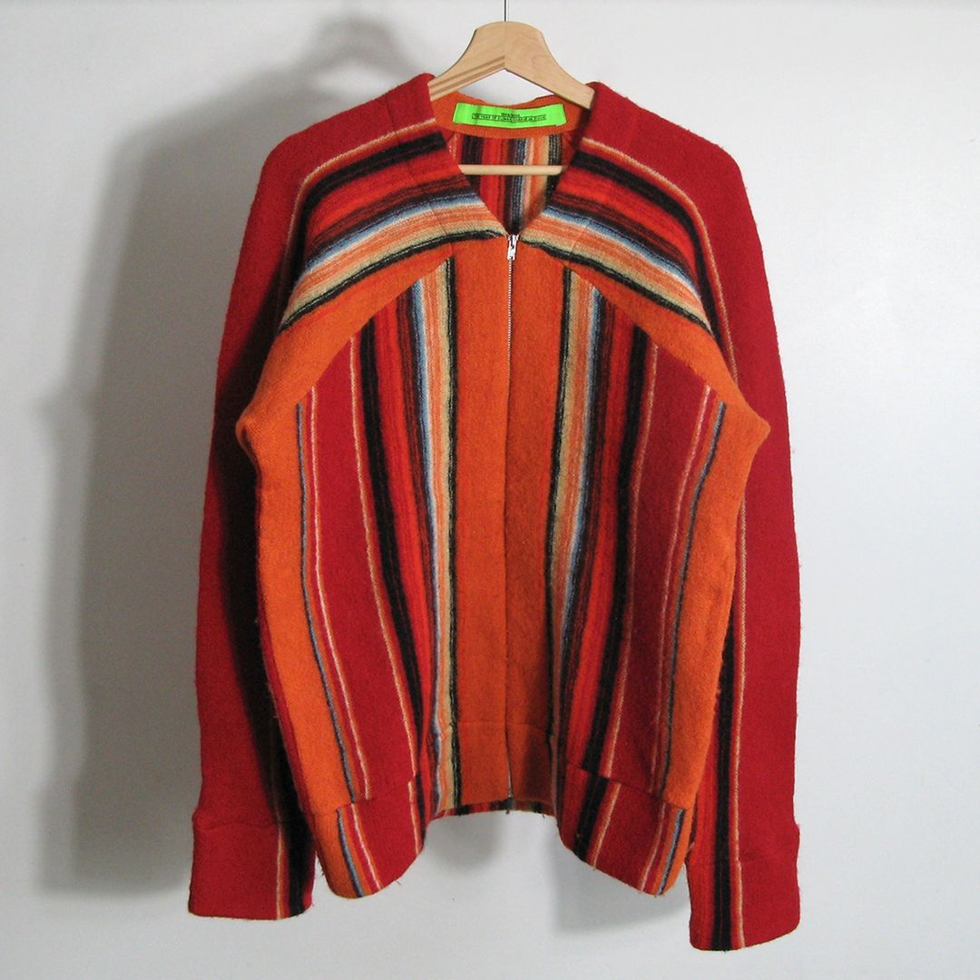 f/w1999 Zucca multi stripe fleece by Zucca in size ONE SIZE from KNITWEAR category