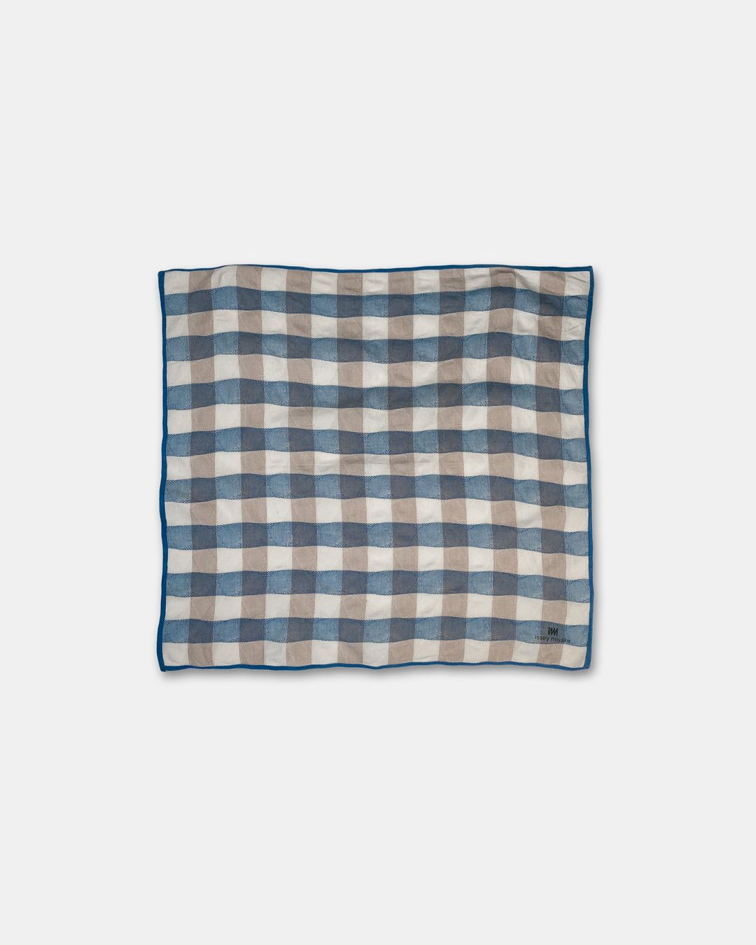 IM Issey Miyake 1980s Checkered Weave Cloth Blue by ISSEY MIYAKE in size ONE SIZE from ACCESSORIES category