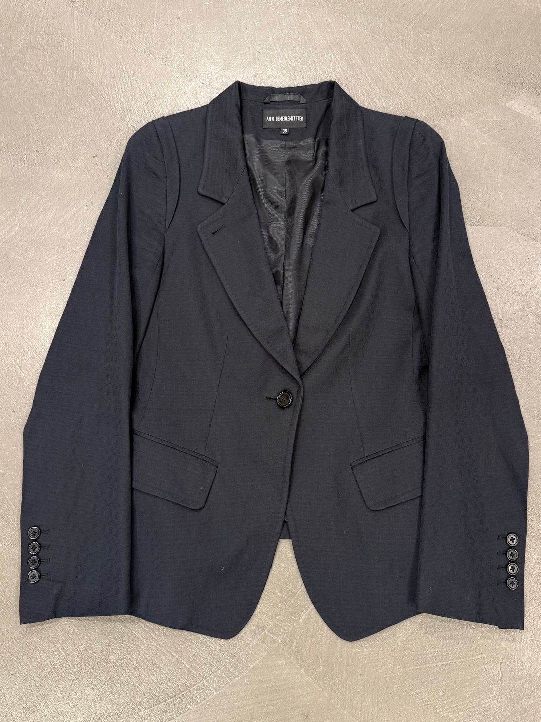 2000s Ann Demeulemeester tailored single-button blazer by ANN DEMEULEMEESTER in size EU 38 from COATS & JACKETS category