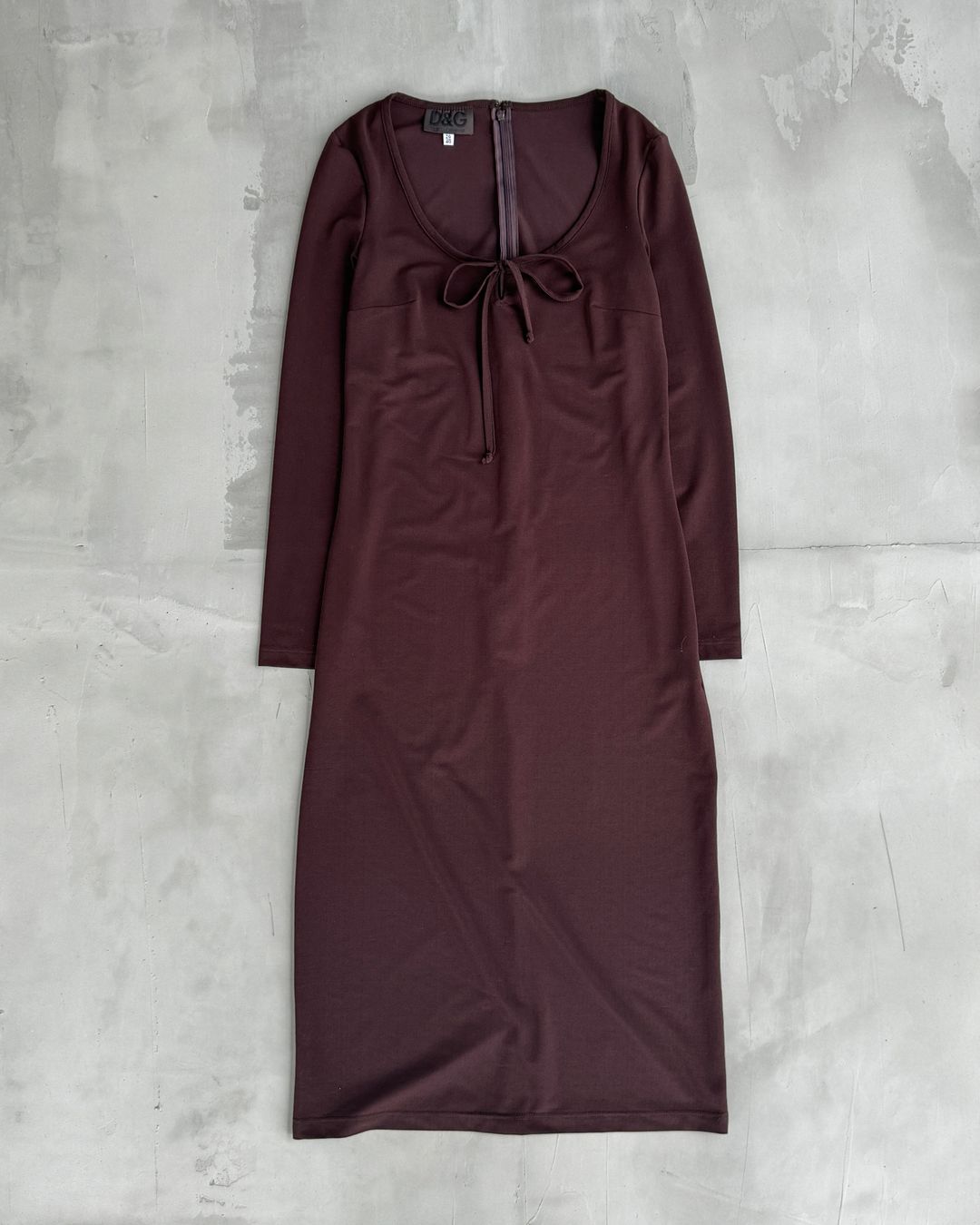 DOLCE AND GABBANA D&G NYLON BOW MIDI DRESS - M by DOLCE & GABBANA in size M from DRESSES category