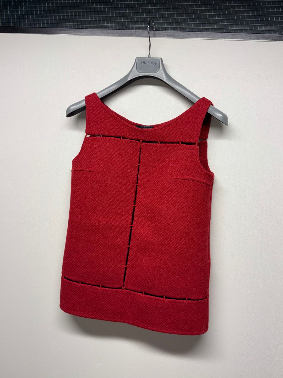 FW 98 Prada Wool Panelled Top by PRADA in size W32 from TOPS category