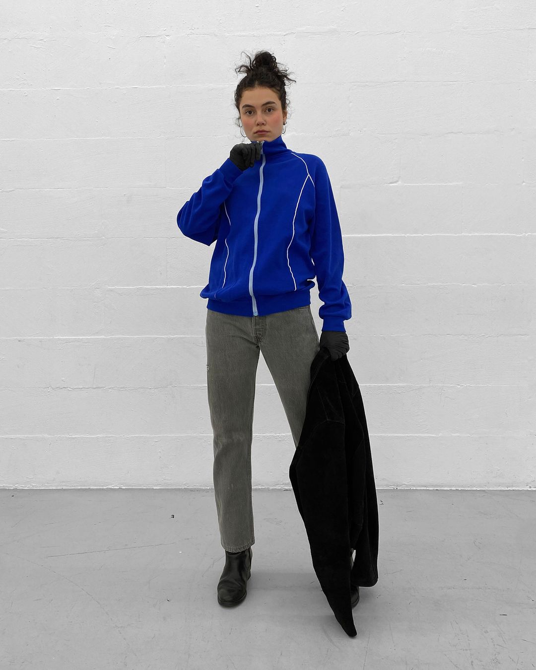Vintage 1970s DDR Sport Track Jacket Blue by Vintage in size M from COATS & JACKETS category