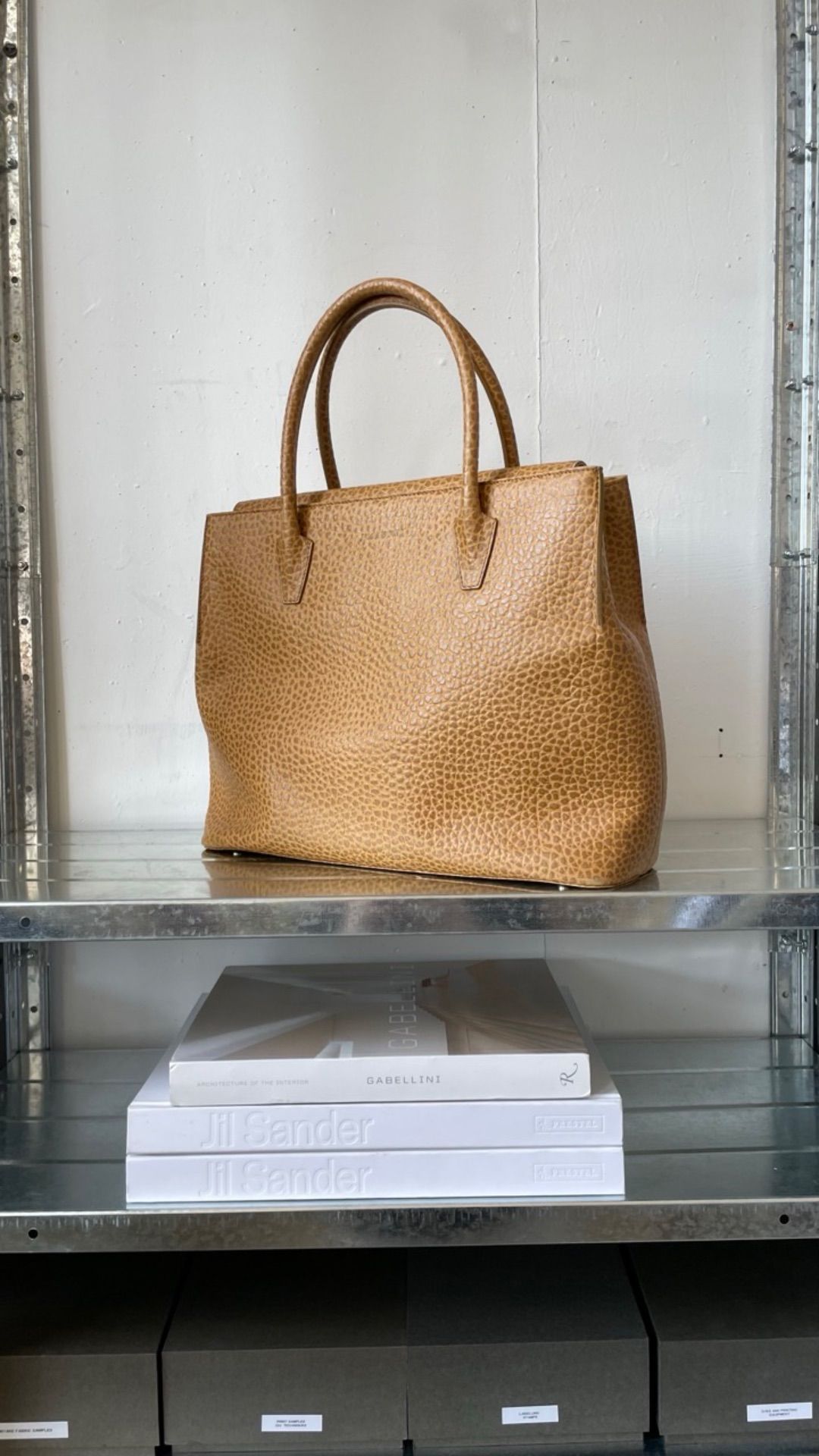 STRUCTURED HANDBAG by JIL SANDER in size N/A from BAGS category