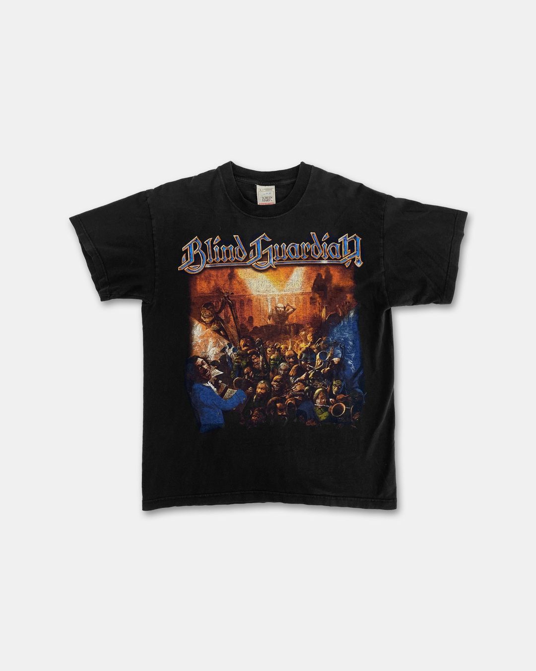 Vintage 2002 Blind Guardian Band Tour T-Shirt Black by Vintage in size L from TOPS category