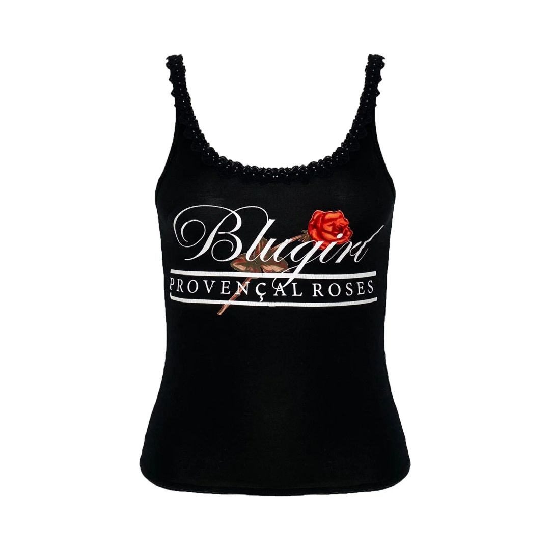 Blumarine Roses Frill Tank by BLUMARINE in size S from TOPS category