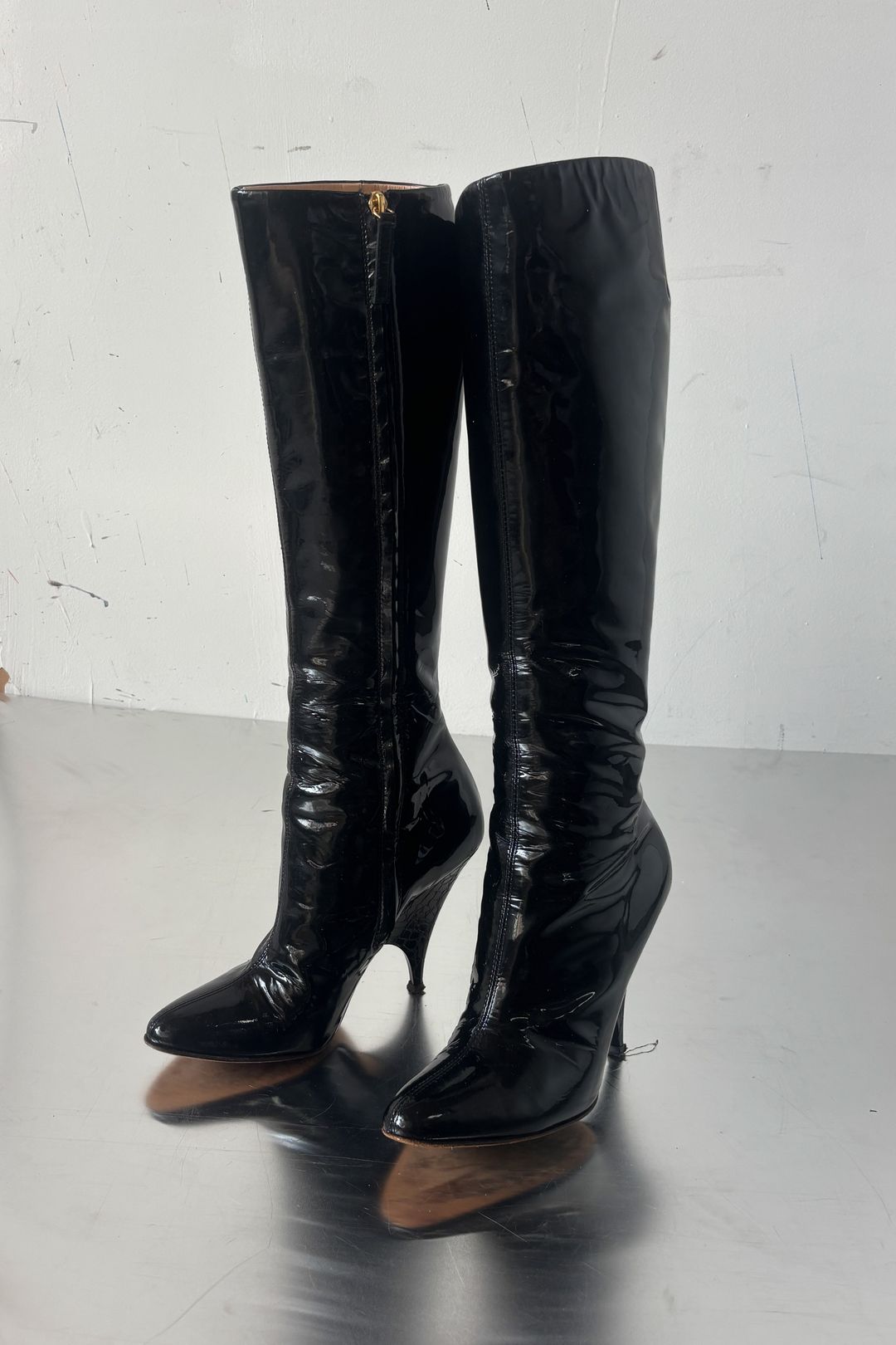 KNEE HIGH PATENT LEATHER BOOTS by GIUSEPPE ZANOTTI in size EU 36 from SHOES category
