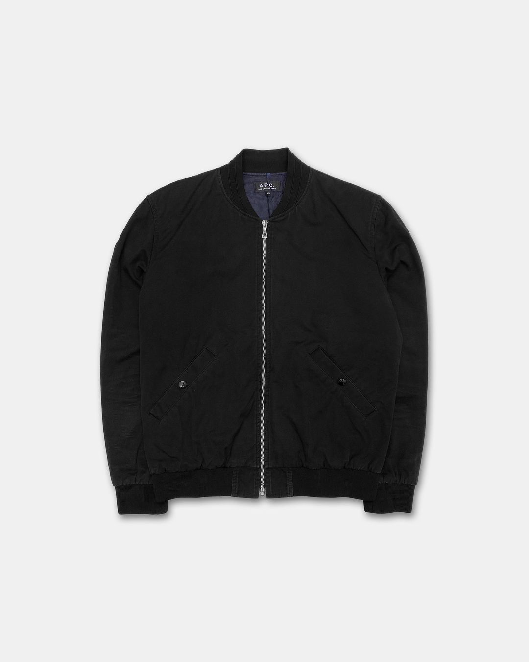 A.P.C. 2010s Cotton Light Bomber Jacket Black by A.P.C. in size XS from COATS & JACKETS category