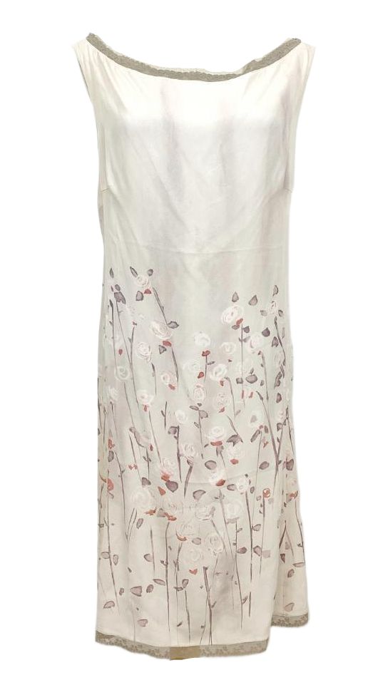 Anna Molinari Silk Floral Sless Mini Dress Sz S by undefined in size S from DRESSES category