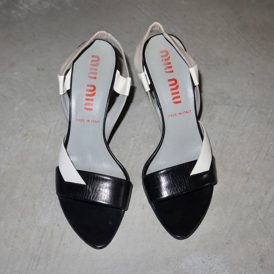 Miu Miu SS2001 Colour Block Heels (37.5) by MIU MIU in size EU 37 from SHOES category