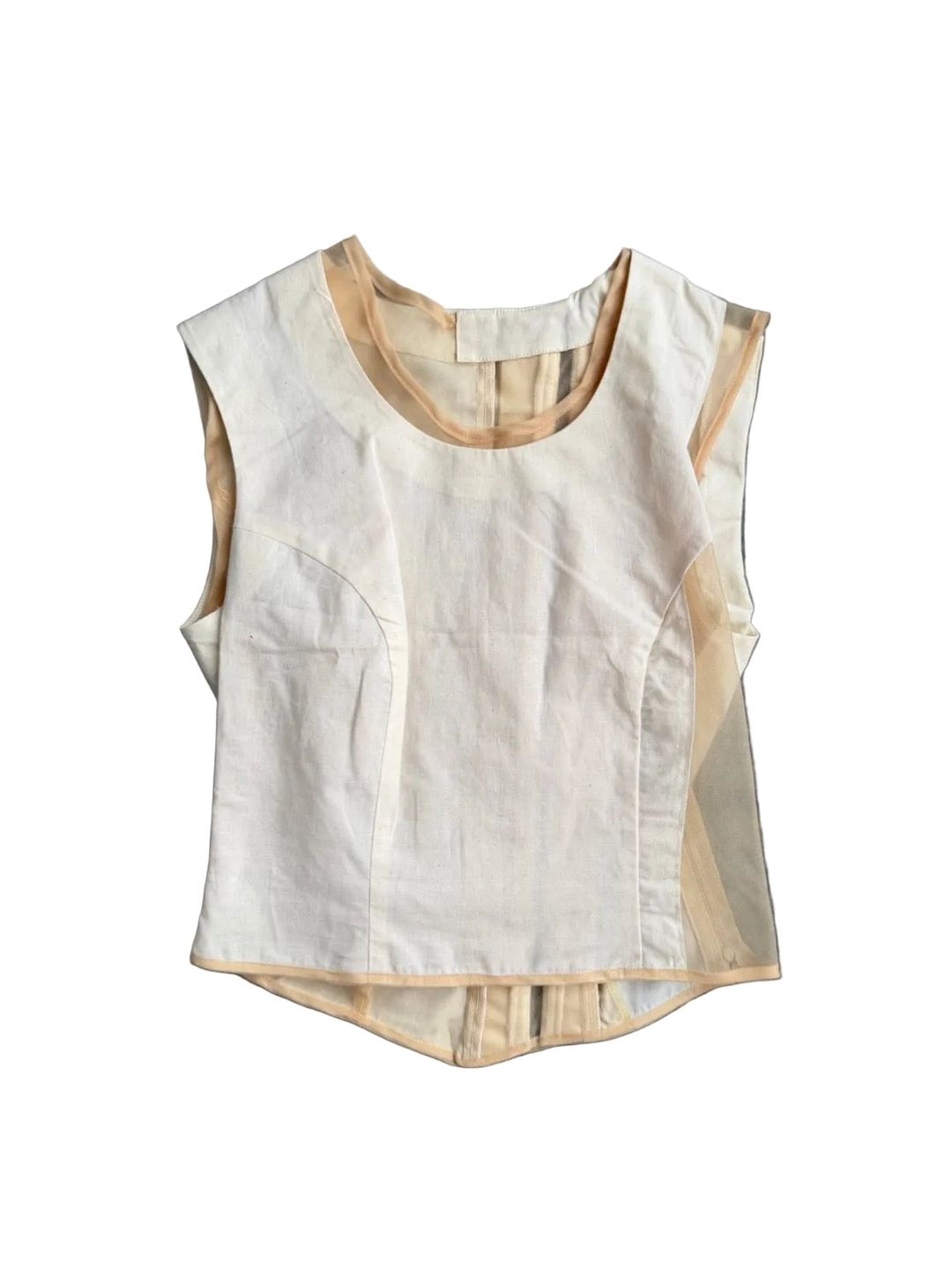 COMME DES GARCONS F/W 1997 CALICO CORSET TOP by COMME DES GARÇONS in size XS from TOPS category
