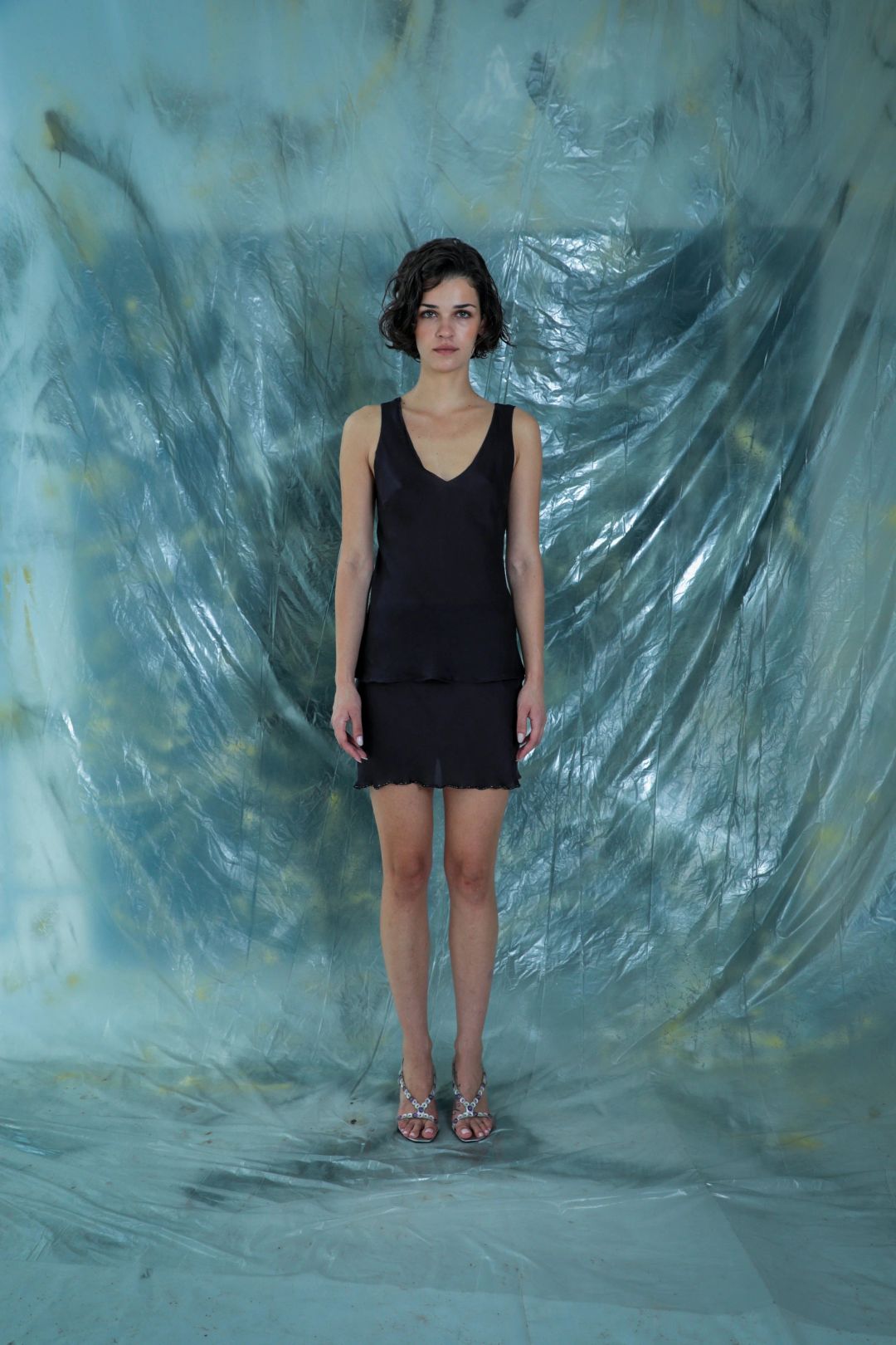 Prada F/W 1997 Beaded Silk Two Piece by PRADA in size XS from DRESSES category
