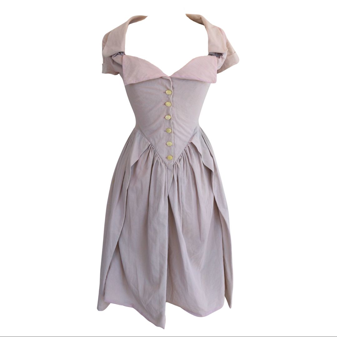 Vivienne Westwood Spring Summer 1997 Runway Cotton Pink Dress by VIVIENNE WESTWOOD in size ONE SIZE from N/A category