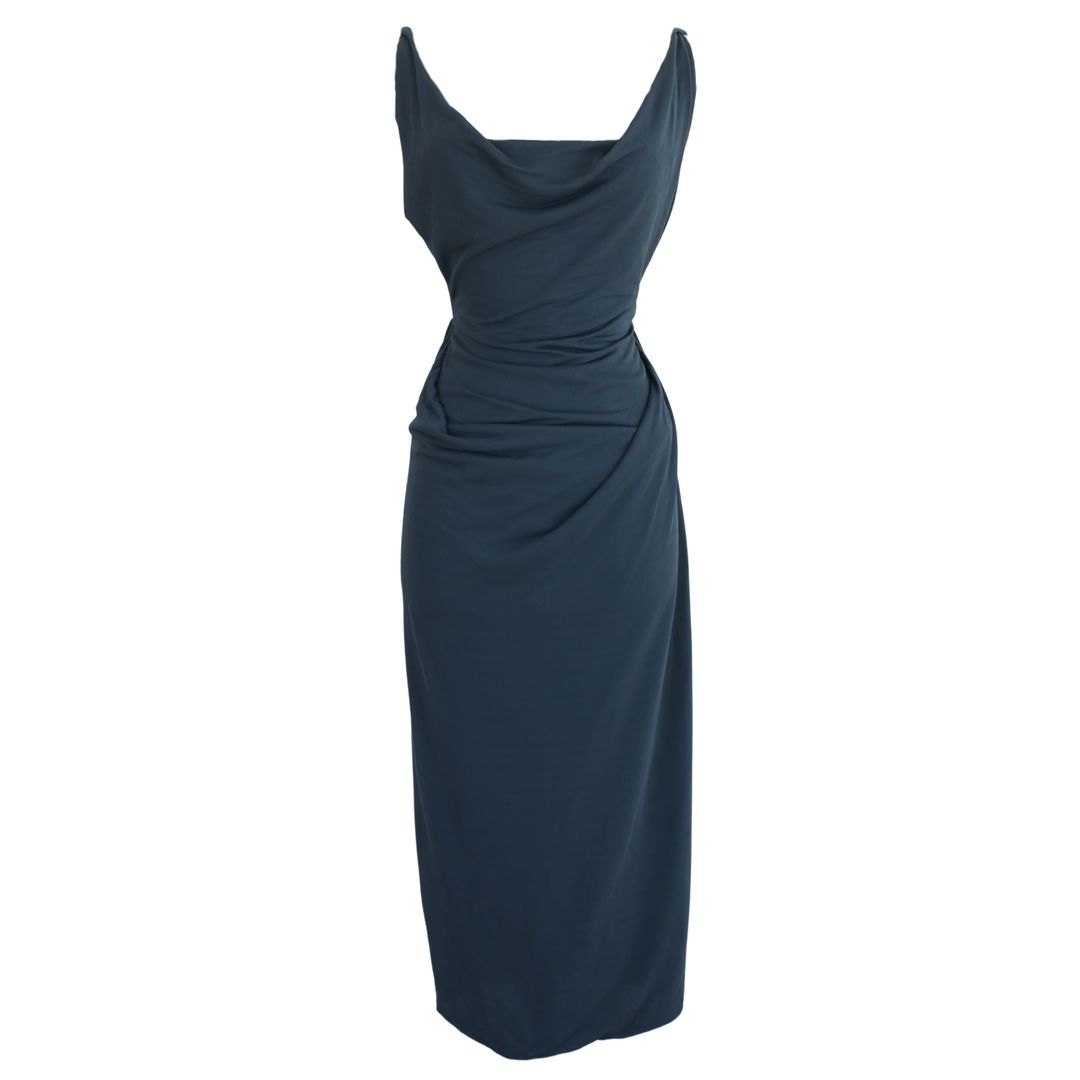 Vivienne Westwood Spring Summer 1997 Runway Gray Blue Gown by VIVIENNE WESTWOOD in size ONE SIZE from N/A category