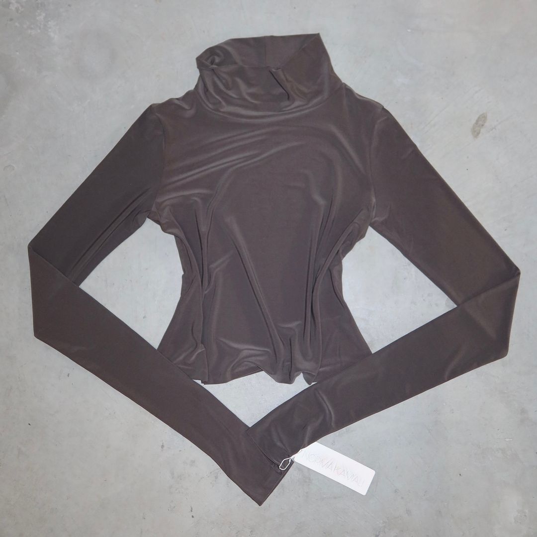 Norma Kamali Grey Long Sleeve by Norma Kamali in size XS from TOPS category