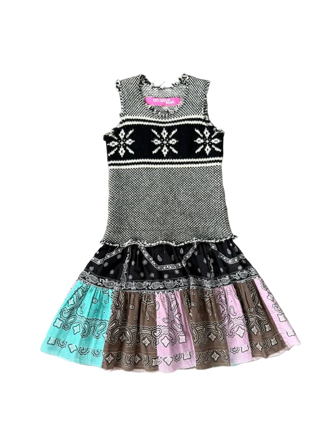 JUNYA WATANABE MAN F/W 2003 ALPINE BANDANA KNIT DRESS by JUNYA WATANABE in size S from DRESSES category