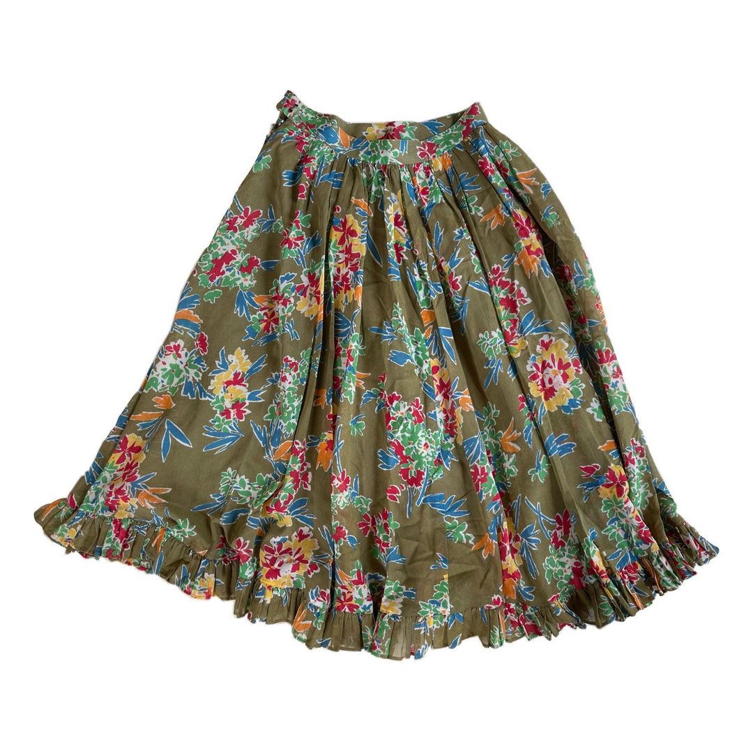 Christian Dior Pret A Porter Floral Pleated Midi Skirt by DIOR in size XS from SKIRTS category