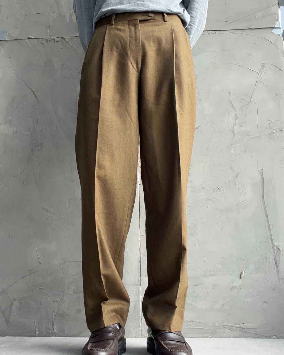 Brookfield Wool Wide Leg Trousers – M by Brookfield in size W32 from TROUSERS category