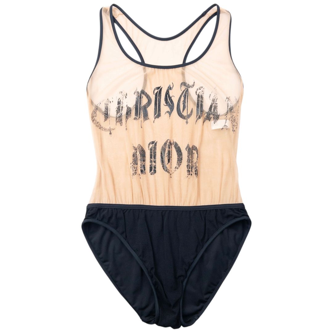 Vintage 2002 Dior John Galliano Hardcore Gothic Mesh Bodysuit Womens Size L by DIOR in size L from TOPS category
